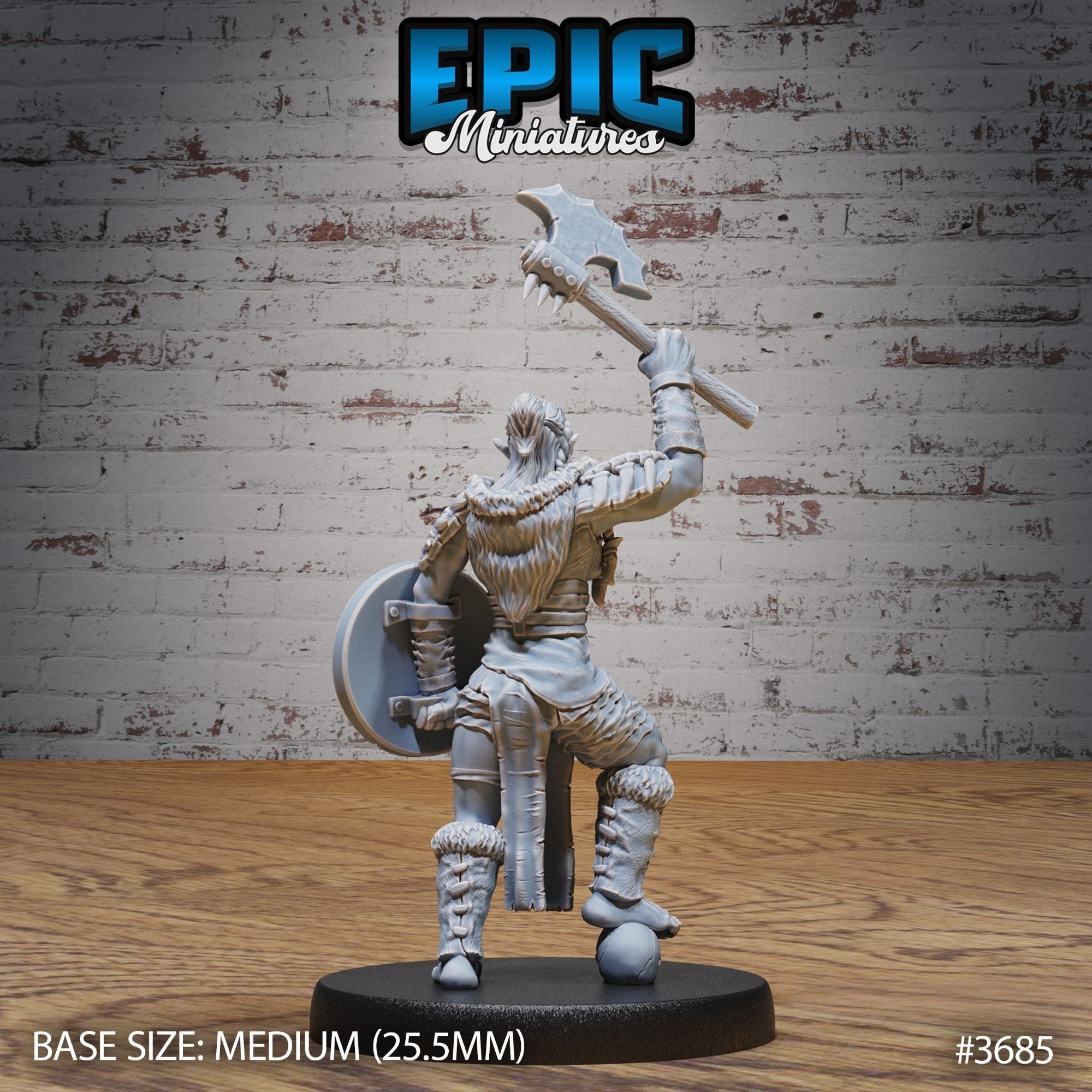 Half-Orc Marauder Female - 3d Printed by Epic Miniatures