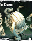 The Kraken - Terror on Cursed Waters - 3d Printed Miniature Sculpted by Monolith Arts