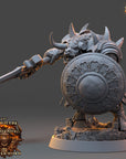 Vorgrim Nightstalker - Ironmane Minotaurs of Emberhold - 3d Printed Miniature sculpted by Daybreak Miniatures