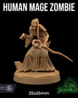 Human Mage Zombie - 3d Printed Miniature by Dragon Trappers Lodge