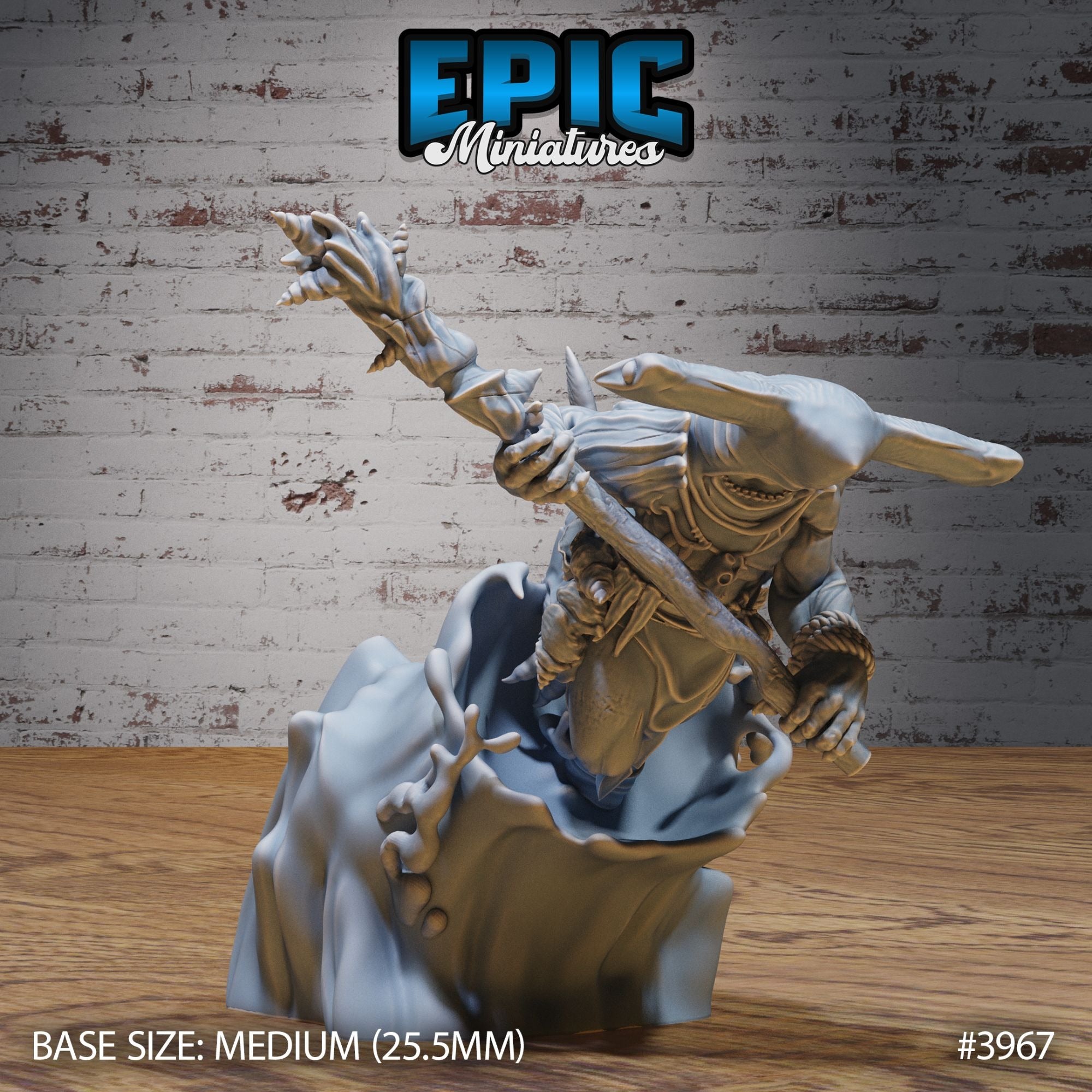 Hammer Shark Folk - 3d Printed by Epic Miniatures