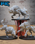 Undead Dire Wolf - 3d Printed by Epic Miniatures