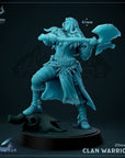 Clan Warrior - 3d Printed Miniature by Mammoth Factory