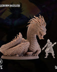 Scaleburn Basilisk - 3d Printed Miniature by Arcane Minis