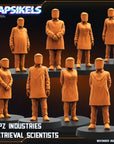 Papz Industries Retrieval Scientists - 3d Printed Miniature Sculpted by Papsikels Miniatures