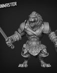 Lion Warriors / Gladiators - 3d Printed Miniature by Goon Master Games