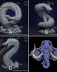 Tremorscale Wurm - 3d Printed Miniature by Mammoth Factory