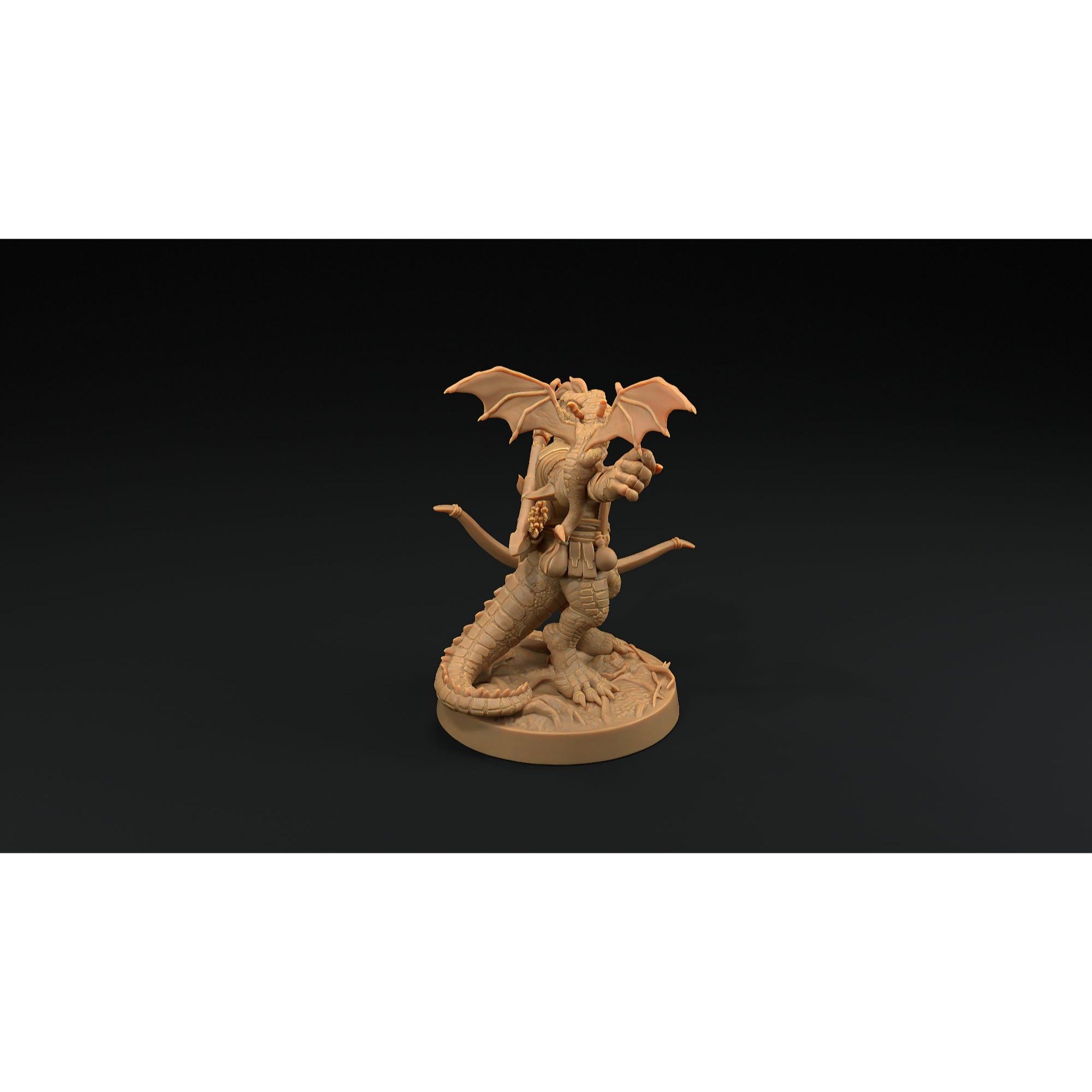 Aela Greenscale - 3d Printed Miniature by Dragon Trappers Lodge