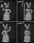 Rabbitfolk Villagers - 3d Printed Miniature by Goon Master Games