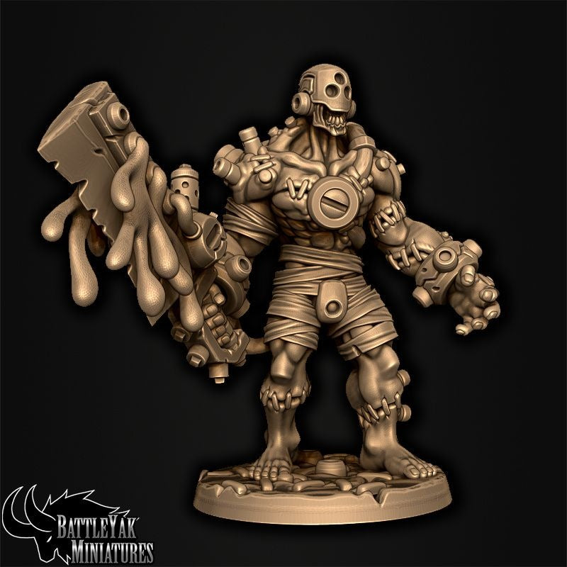 Wargast Kludge-Brute - Blightergast Reanimators - 3d Printed Miniature by Battle Yak Miniatures