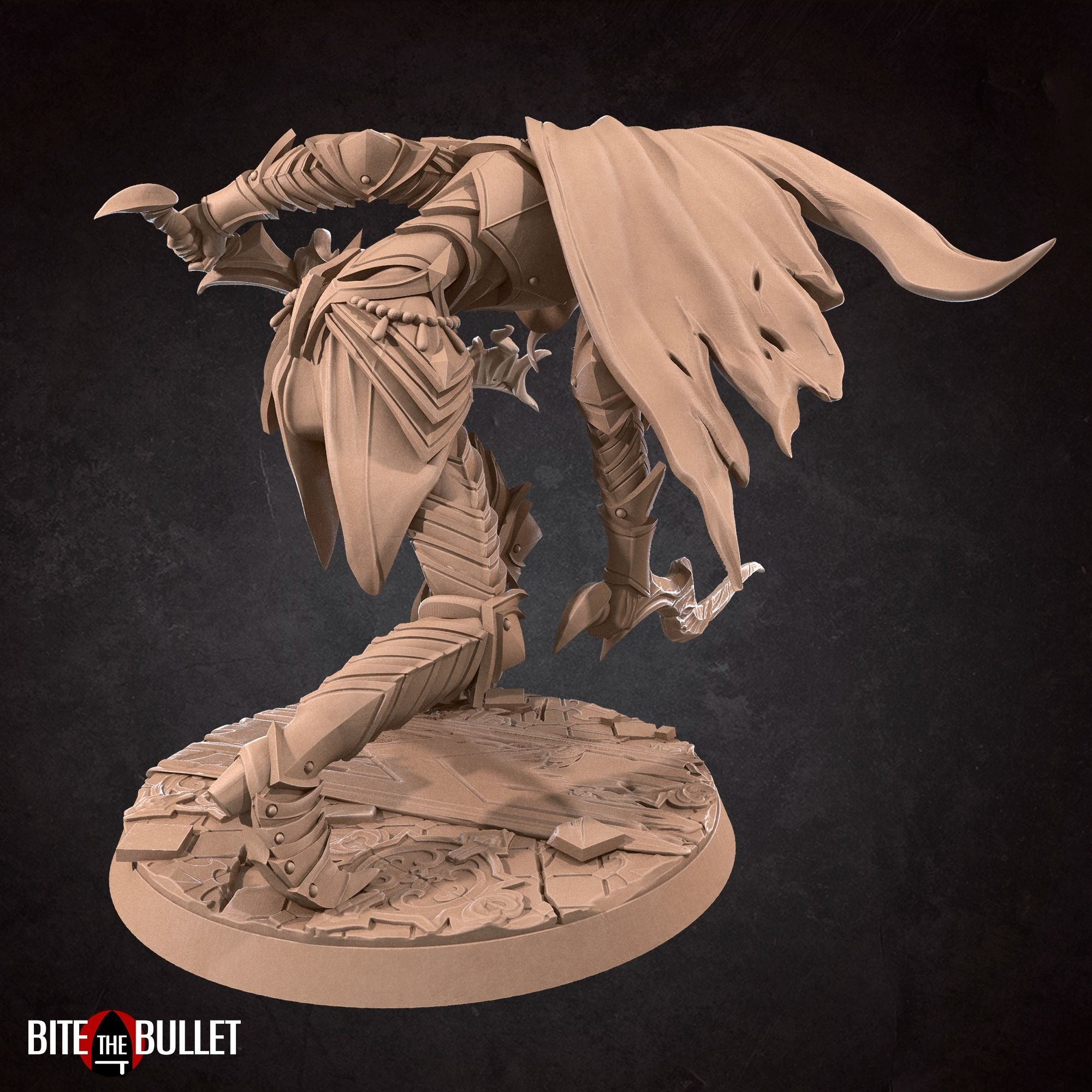 Emma, the Exiled Cathedral Knight - 3d Printed Miniature sculpted by Bite the Bullet