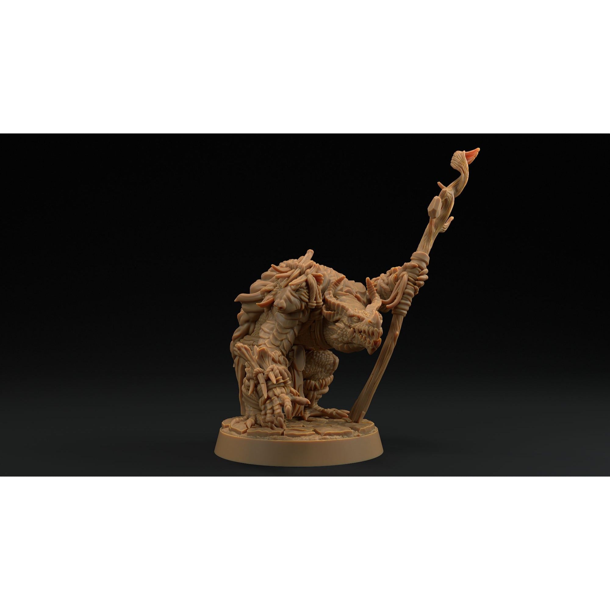 Thorneclaw, Primal Caller - 3d Printed Miniature by Dragon Trappers Lodge