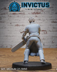 Chainsaw Killer - 3d Printed Miniature Sculpted by Invictus Miniatures