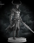 Samael, Tiefling Warrior - 3d Printed Miniature by Stormborn Collectibles