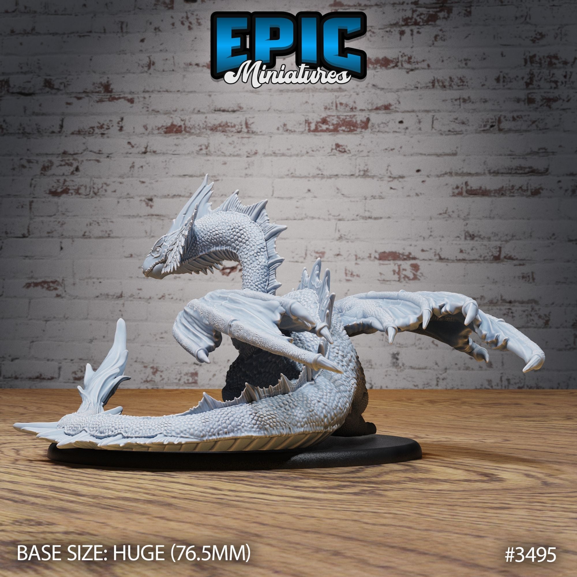 Mirage Dragon - 3d Printed by Epic Miniatures