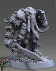 Cyrus Swordtusk - Oliphaunts of Red Ridge - 3d Printed Miniature sculpted by Daybreak Miniatures