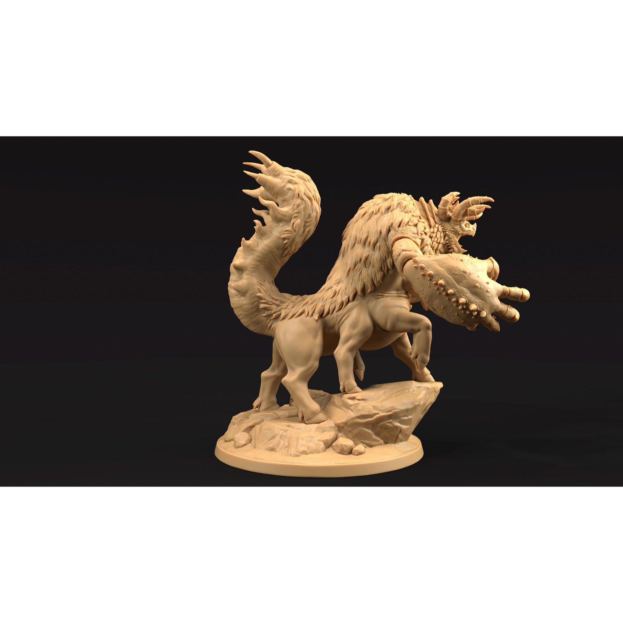 Chimerataur - 3d Printed Miniature by Dragon Trappers Lodge