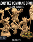 Acolyte Command Group - Acolytes of the Primordials - 3d Printed Miniature by Dragon Trappers Lodge