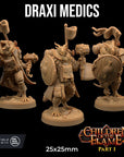 Draxi Medics - Children of the Flame - 3d Printed Miniature by Dragon Trappers Lodge