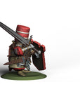 Red Velvet Cake Templar - 3d Printed Miniature Sculpted by Quirky Unlimited