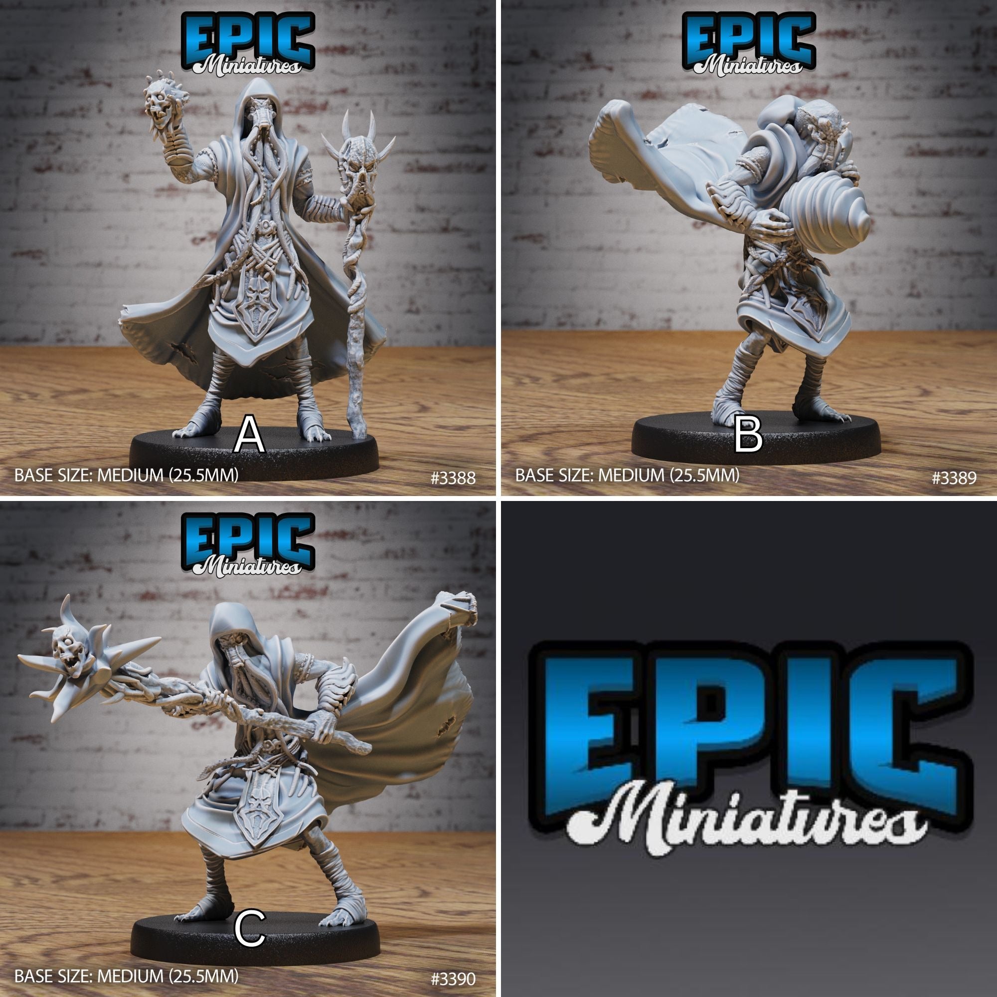 Mind Eater Cult Mage - 3d Printed by Epic Miniatures