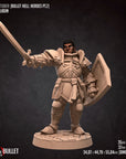 Hero Paladin - Bullet Hell Heroes - 3d Printed Miniature by Bite the Bullet