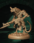 a statue of a creature with a gun