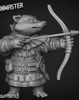 Badger Archer - 3d Printed Miniature by Goon Master Games