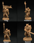 Draxi Soldier Commander - Children of the Flame - 3d Printed Miniature by Dragon Trappers Lodge