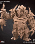 Battle Troll - Bullet Rings - 3d Printed Miniature by Bite the Bullet