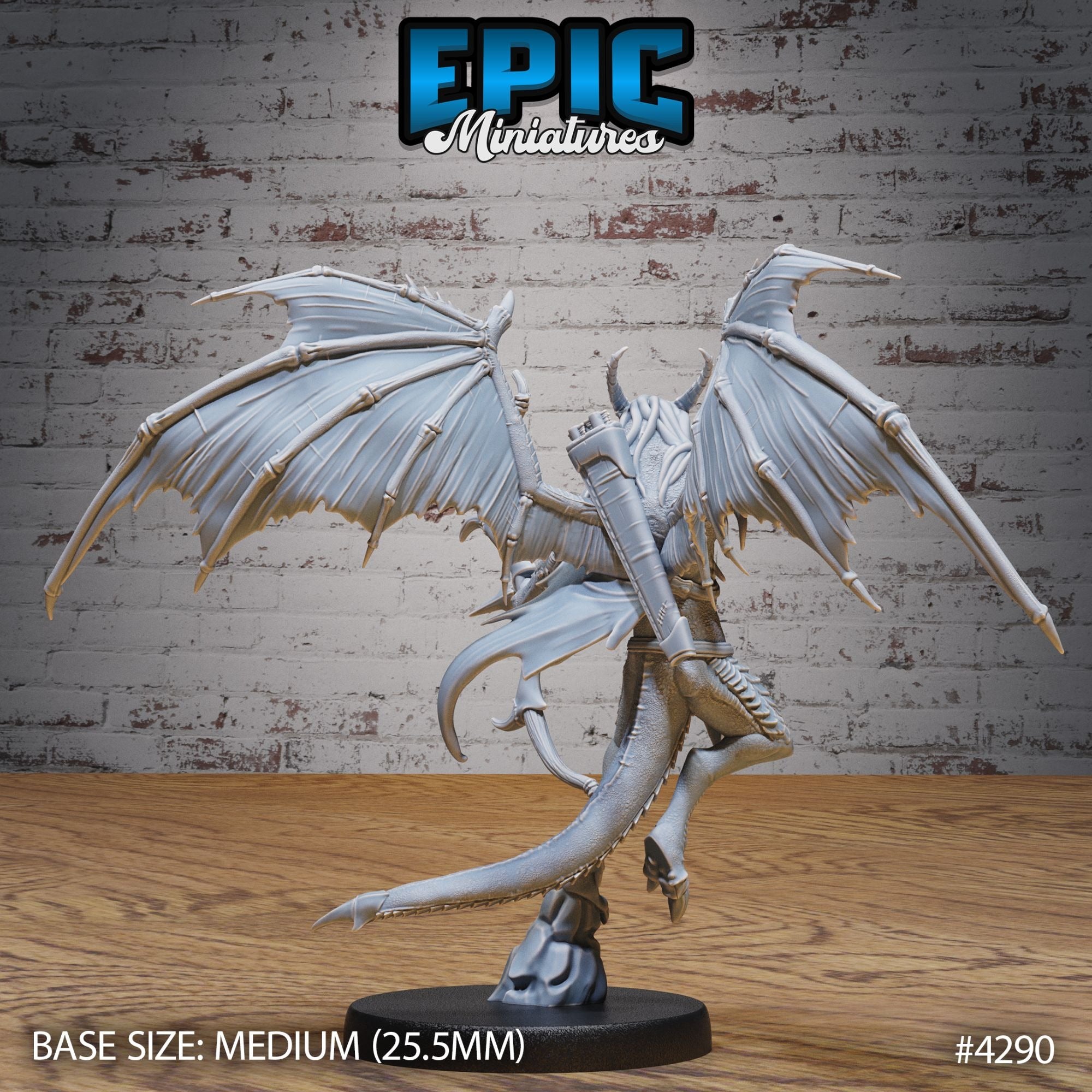 Copper Draconic Demon - 3d Printed by Epic Miniatures