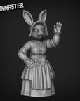 Rabbitfolk Villagers - 3d Printed Miniature by Goon Master Games