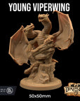 Viperwing Dragon Young / Juvenile - 3d Printed Miniature by Dragon Trappers Lodge