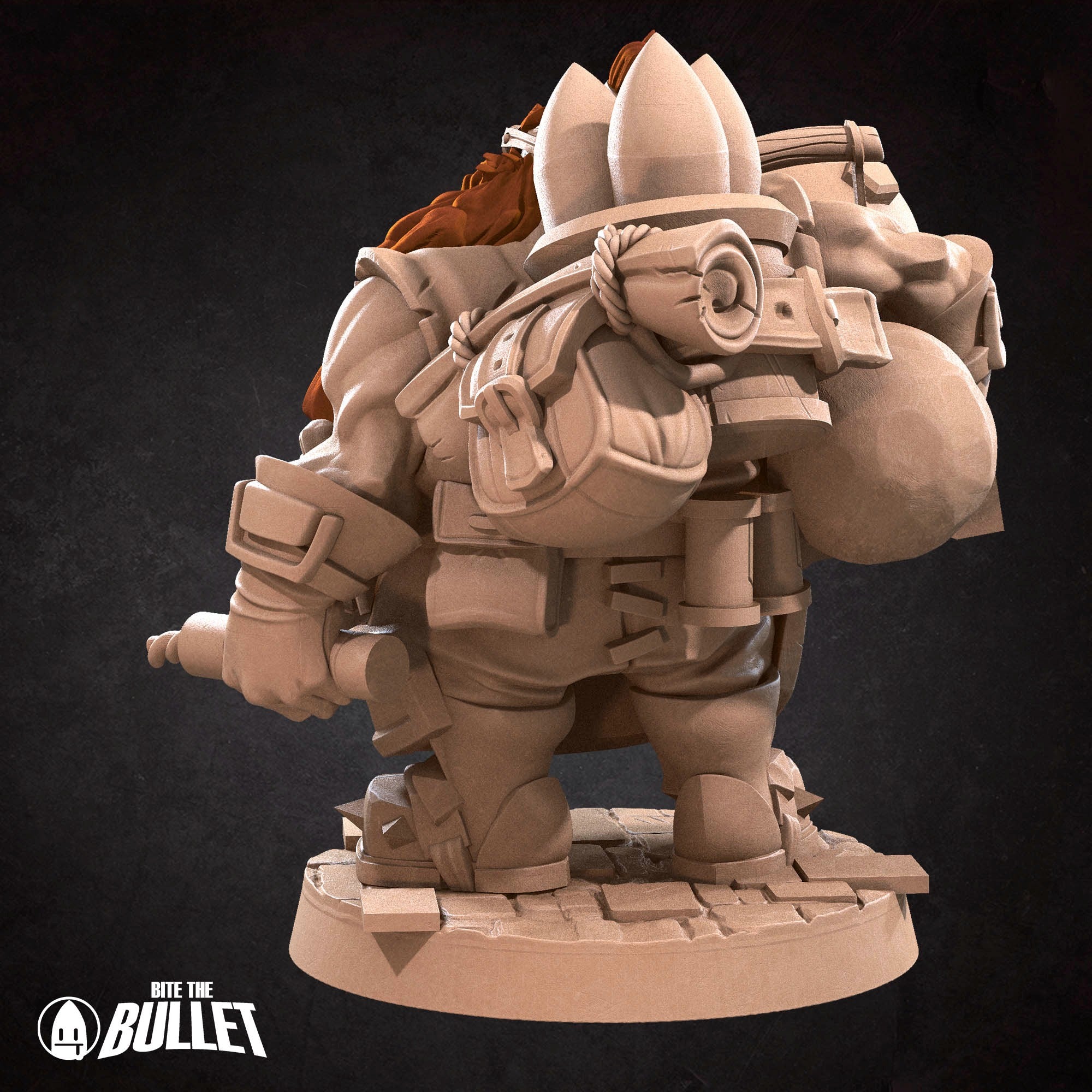 Dwarf Artillerist - 3d Printed Miniature by Bite the Bullet