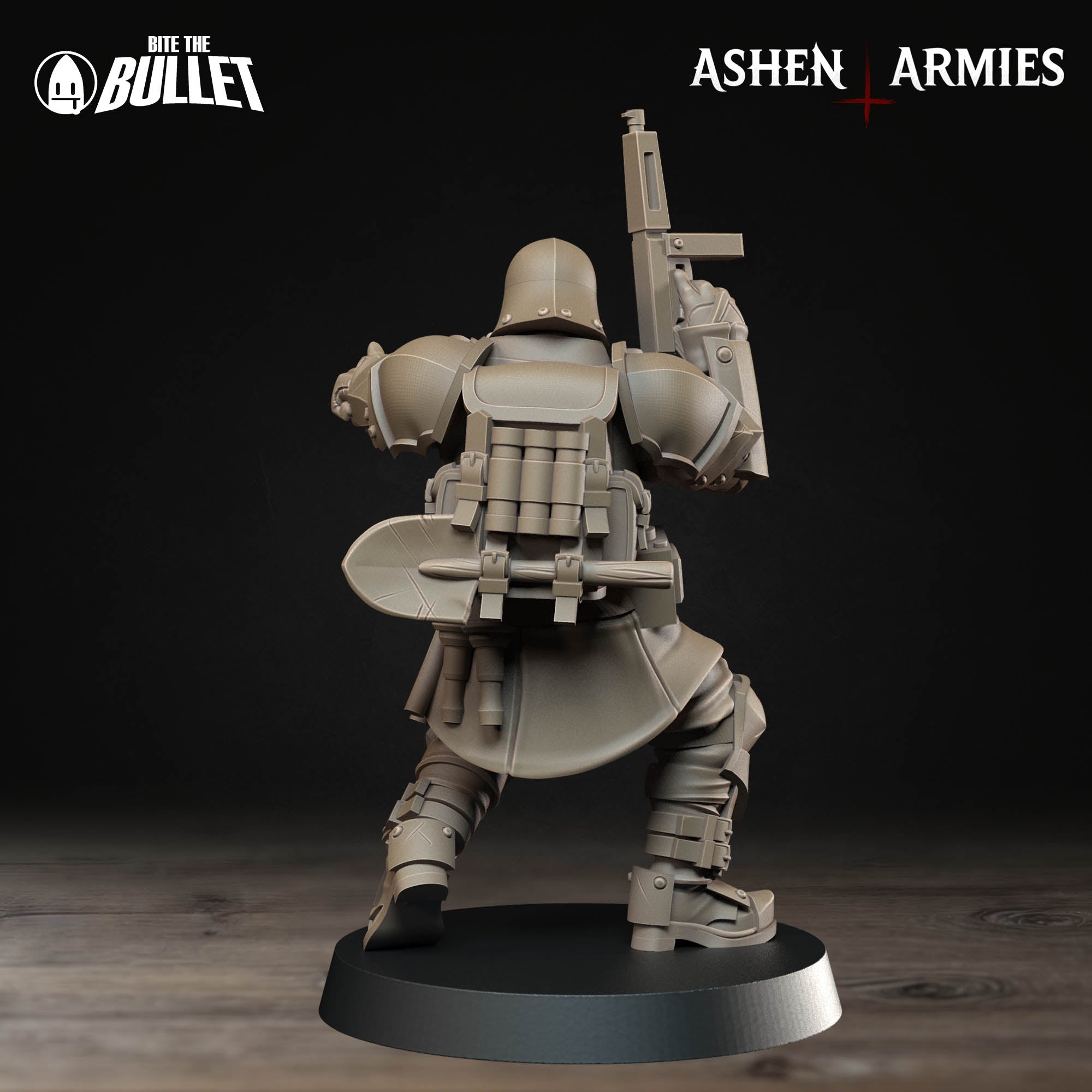 a toy figurine of a soldier with a gun