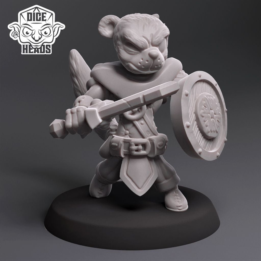 Weasel Infantry - 3d Printed Miniature by DiceHeads