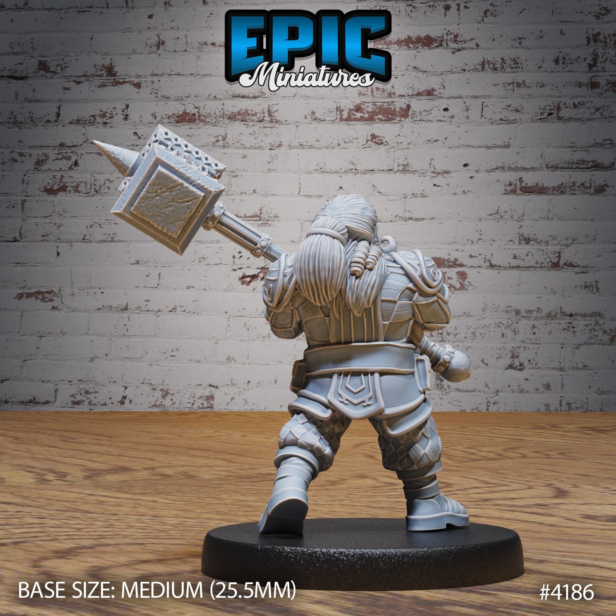 Dwarf Traveler - 3d Printed by Epic Miniatures