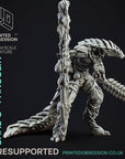 Shas'O the Shaman - Pangolin Anthro - 3d Printed Miniature by Printed Obsession