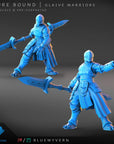 Glaive Warriors - Azure Bound - 3d Printed Miniature by Blue Wyvern