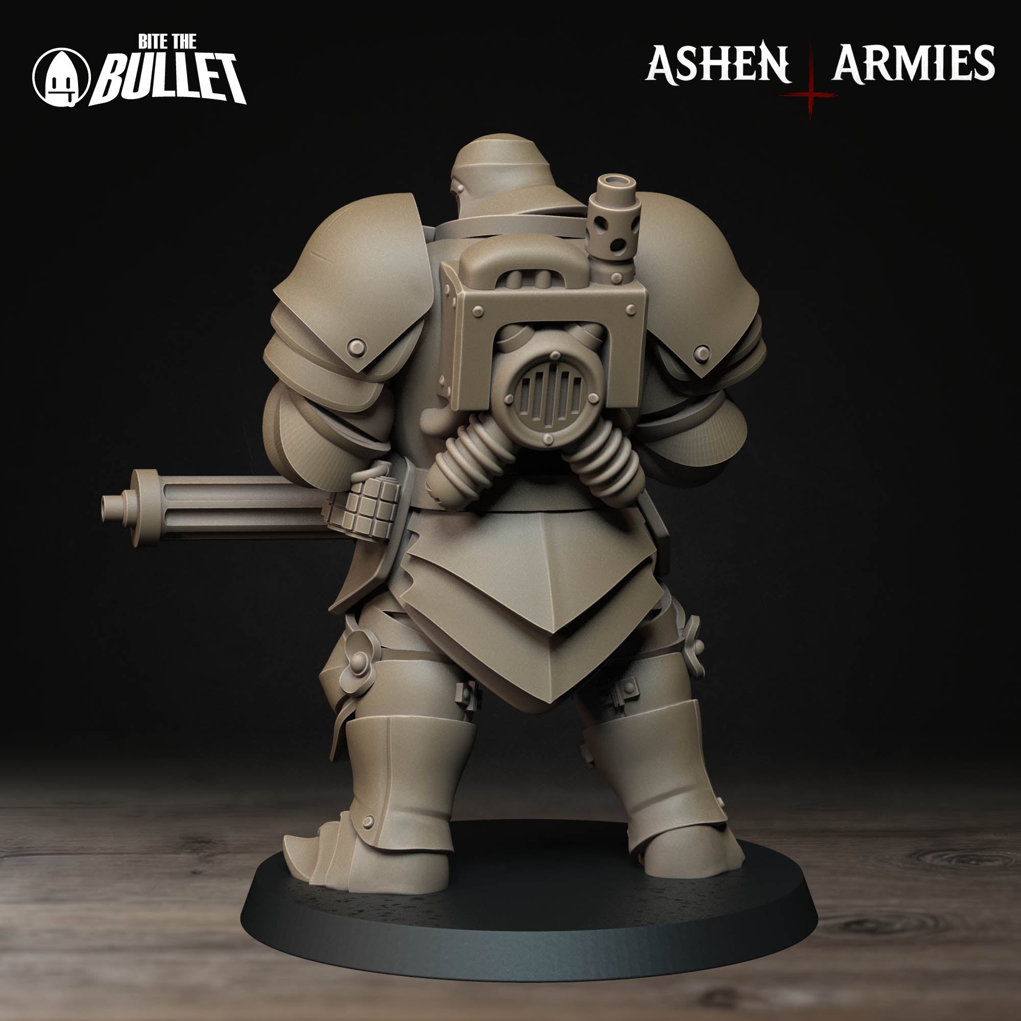 a plastic model of a soldier with a machine gun