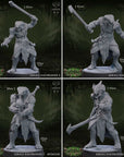 Ssrall Halfbloods - 3d Printed Miniature by Mammoth Factory