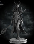 Morrigan, TIefling Sorceress - 3d Printed Miniature by Stormborn Collectibles