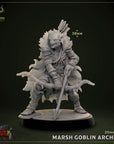 Marsh Goblin Archer - 3d Printed Miniature Sculpted by Mammoth Factory