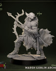 Marsh Goblin Archer - 3d Printed Miniature Sculpted by Mammoth Factory