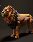 Lion - 3d Printed 1:24 Scale Miniature by Animal Den