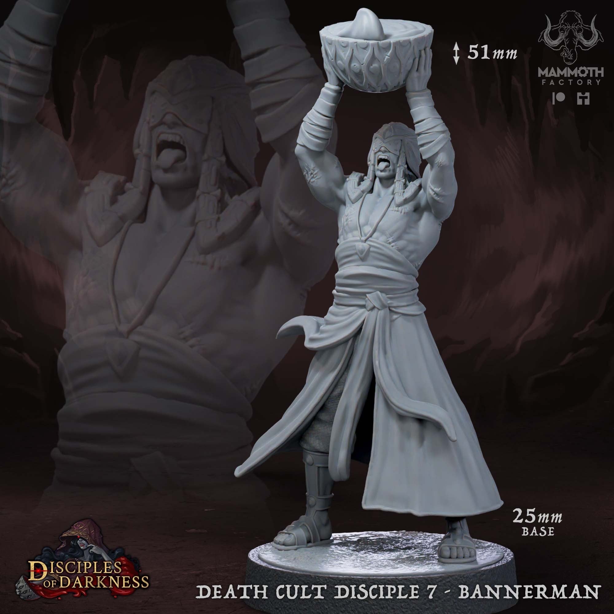 Death Cult Disciple - 3d Printed Miniature by Mammoth Factory