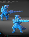 Snipers - Scrap Rakuns - 3d Printed Miniature by Blue Wyvern