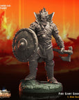 Fire Giant Guardians - 3d Printed Miniature Sculpted by Crippled God Foundry