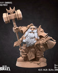 Dwarf High Priest - 3d Printed Miniature by Bite the Bullet