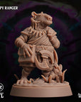 Cappy (Capybara Folk) Ranger - 3d Printed Miniature by Arcane Minis